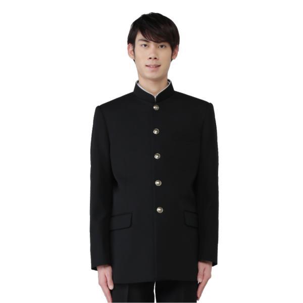 学生服 学ラン 上着 冬 全国標準型 A体 黒 ポリエステル100% 送料無料 