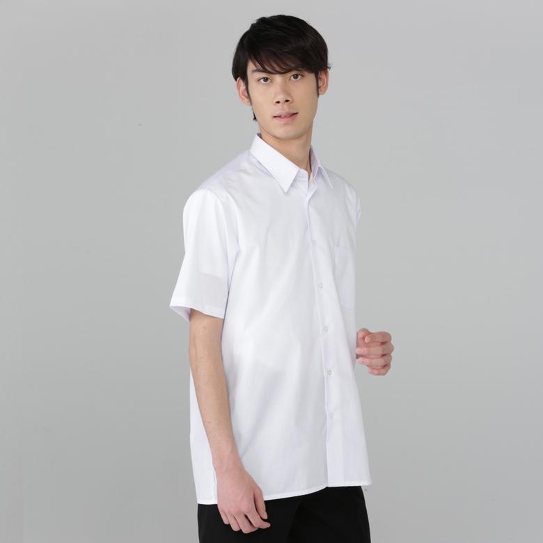 おすすめ スクールシャツ 学生服 男子 半袖 白 夏服 夏 学生服シャツ テトロン65 綿35 形態安定 2枚セット ワイシャツ Yシャツ カッターシャツ 中学生 高校生 Aynaelda Com