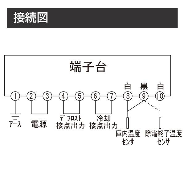 デジタル温度調節計　デフロスト付温度調節計 ＭＤ-IIサーモスタットシステムユニット　温度センサー付（3ｍ） |  | 01