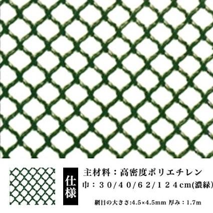 防鳥　防獣　ネトロンネット　タキロンシーアイ　保護　菱目　フェンス　雨どい　獣害対策　400mm×30m　侵入防止　濃緑　園芸　一巻き　AN-2　ネトロンシート