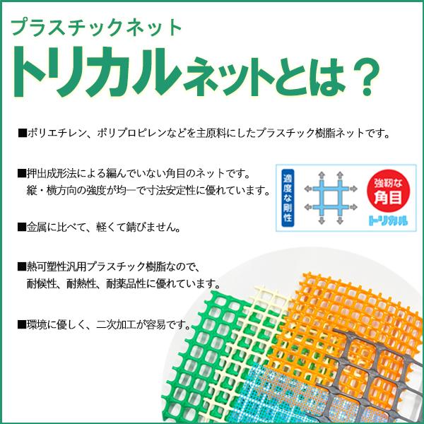 防鳥 防獣 PP製 トリカルネット SN-598 黒 1000mm×7m 切り売り 角目 タキロンシーアイ 雨どい 園芸 フェンス 侵入防止 獣害対策 保護｜nippon-clever｜05