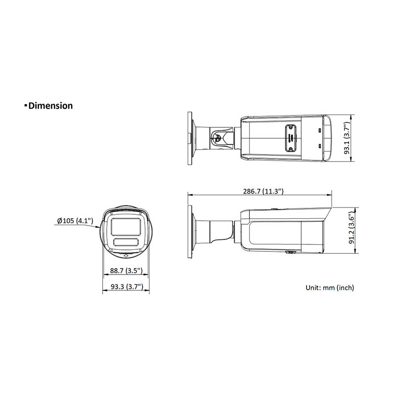 【提携倉庫より発送】[HIKVISION] [IP-4M] 24時間カラーAI IPカメラ/DS-2CD2T47G2H-LI/ライン，エリア検知/LED 60M/H.265+/PoE/防水/SDカード可/イベントアラーム_5