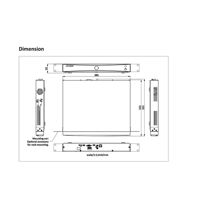 【提携倉庫より発送】[HIKVISION] [IP-NVR] 32CH NVR/12メガ録画対応/HDD 10T 2台可/IPカメラレコーダー/DS-7632NXI-K2/H.265+/顔検知および分析/人や車の認識の画像