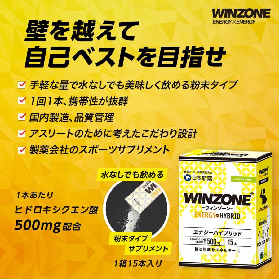 WINZONE マラソン サプリ 持久力 後半 粘り ウィンゾーン エナジー