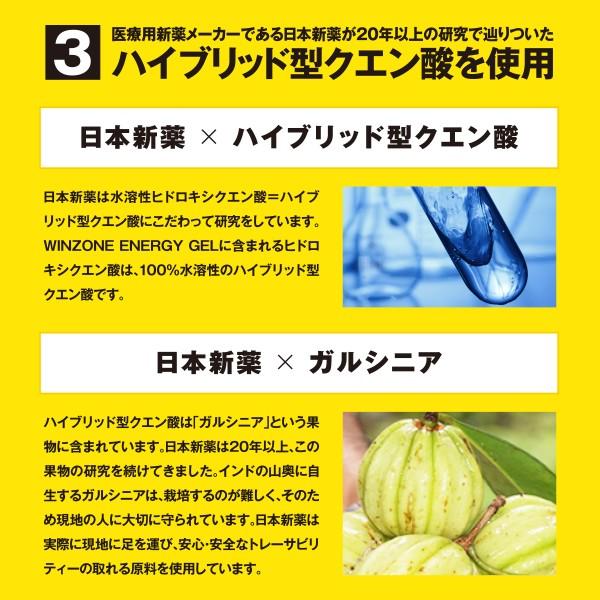 マラソン サプリ エナジージェル ウィンゾーン WINZONE ENERGY GEL 4種類から自由に組合せ可能 12袋セット（3袋ずつ×4） 補給食 スポーツ｜nippon-shinyaku｜06