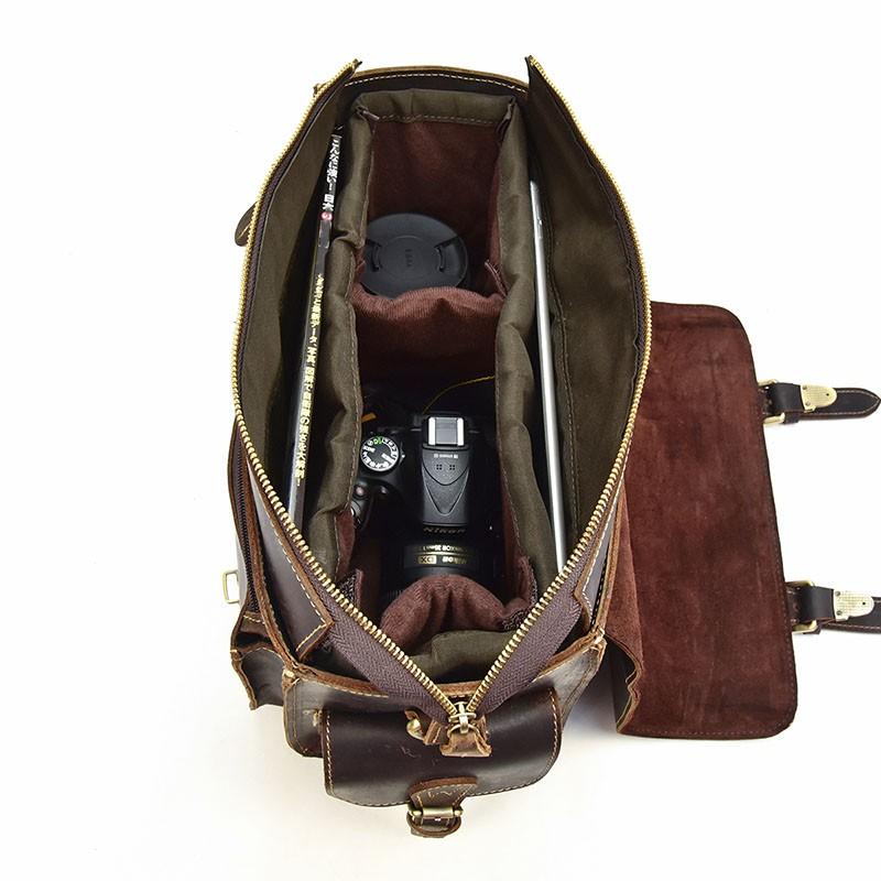 ほぼ未使用 カメラバッグ 本革 メンズ レトロ風 一眼レフトラベルバッグ 厚みレザー ショルダーバッグ アンティーク トラベルバッグ 硬い本革 自立可 【Z2179338689】(12350円)