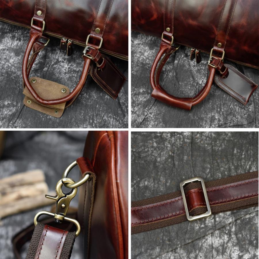 ボストン鞄 本革 メンズ 高級本革 光沢 旅行鞄 レザー 小旅行 トラベル バング 男女兼用 旅行 出張 底鋲付き 機内持ち込み Lmtb サンリーバッグ専門店 通販 Yahoo ショッピング