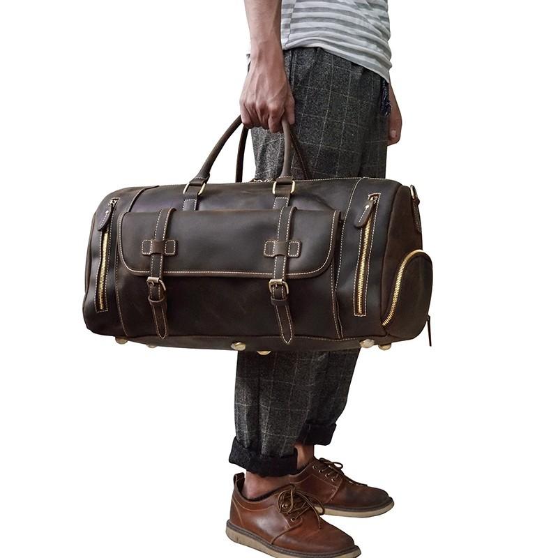 純正早割 レザー ボストンバッグ 本革 メンズ 大容量 男性用 旅行鞄 靴入れ付き トラベルバング 機内持ち込み ゴルフ鞄 旅行バッグ 手提げ ショルダーバッグ