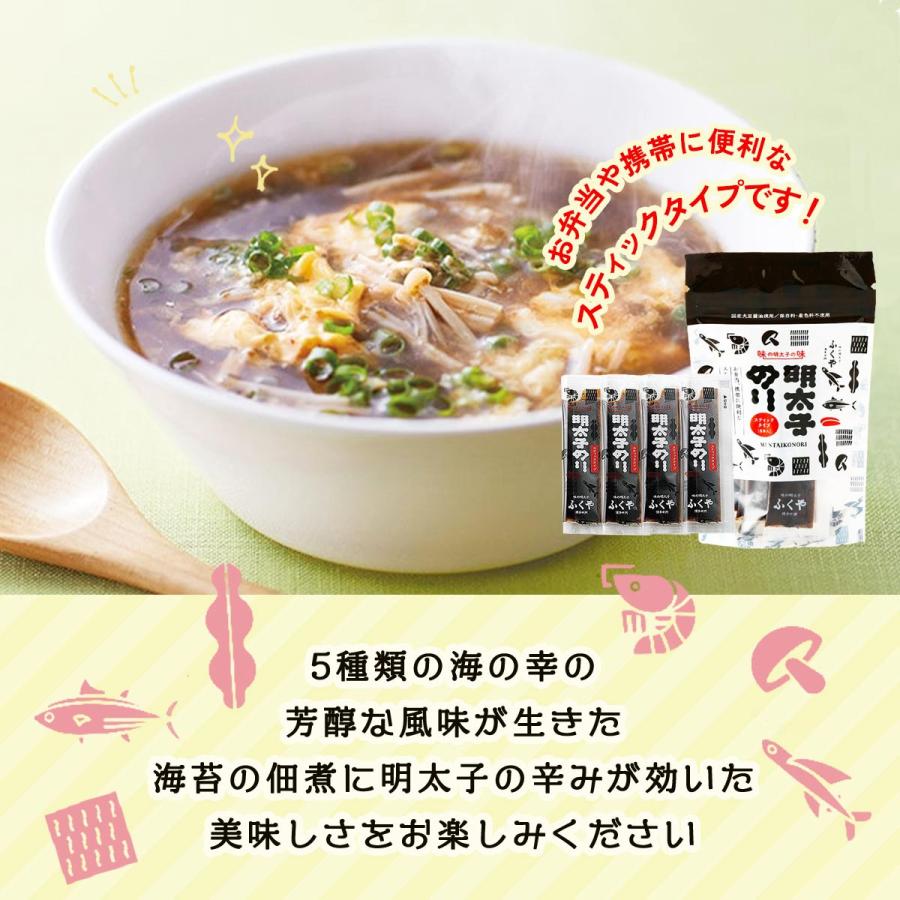 佃煮 ふくや 明太子のり スティックタイプ 8g×8本 /めんたいこ 明太子 佃煮 味の明太子 ふくや 福岡県 博多 瓶入り 白ごはん ごはんのお供 お茶漬け ピリ辛｜nipponmarche｜03