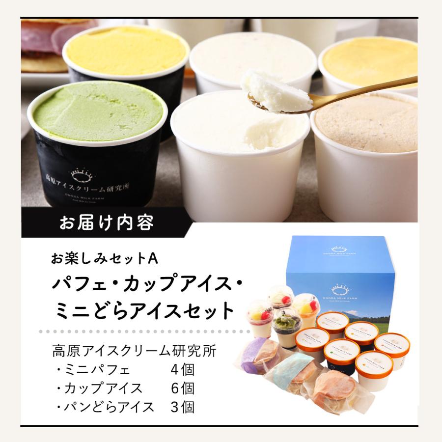 ギフトセット 高原アイスクリーム研究所 ミニパフェ・アイス・どら