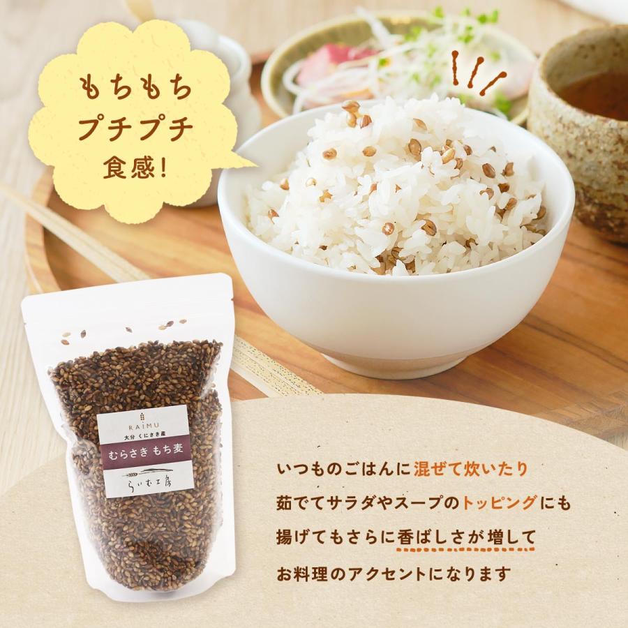 もち麦 らいむ工房 むらさきもち麦 500g /もち麦 大分県 大麦 食物繊維 ちょい足し 健康 ヘルシー 快便｜nipponmarche｜04