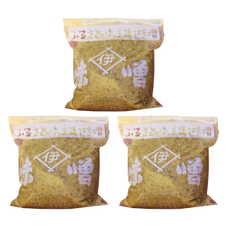 マツコの知らない世界で紹介 麦みそ 井伊商店 麦味噌 1kg×3袋セット