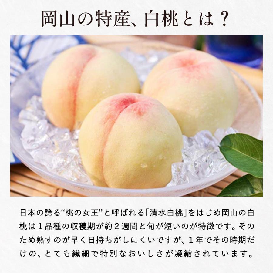 もも [果樂] 水熟桃・プレミアムGIFT（SUI JYUKU BRAND）清水白桃大玉 2個/岡山県産 白桃 水熟桃 極上甘さ みずみずしい果実 完熟 贅沢 特別な桃 ギフト 果楽の画像