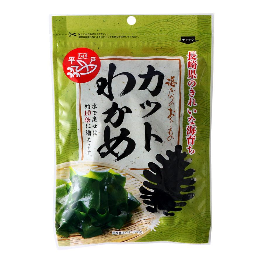 乾燥わかめ 海産物のわたなべ カットわかめ 20g /国産 長崎県産 わかめ
