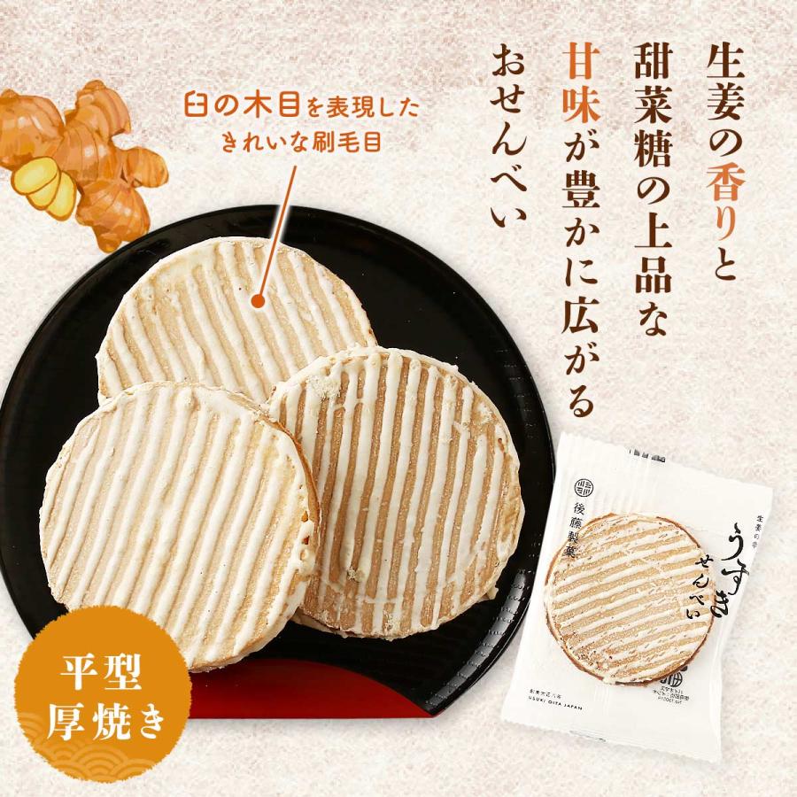 せんべい 後藤製菓 うすきせんべい・平型(厚焼き) 5枚 /せんべい お