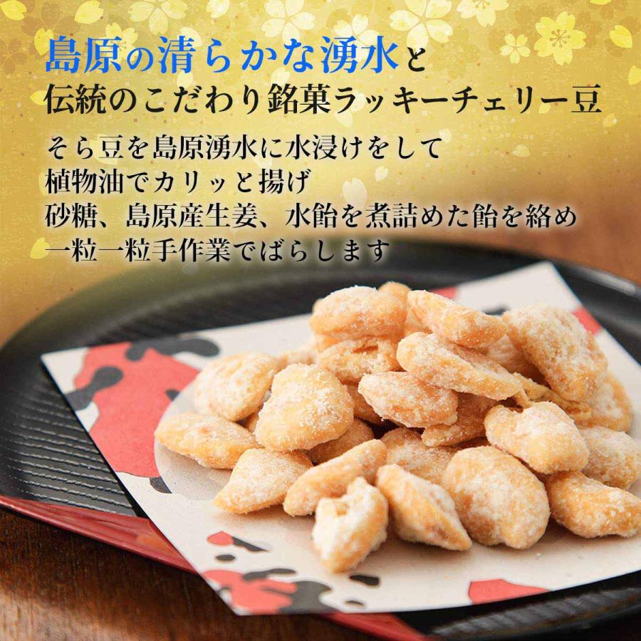 お菓子 送料無料 [藤田チェリー豆総本店] ラッキーチェリー豆 105g