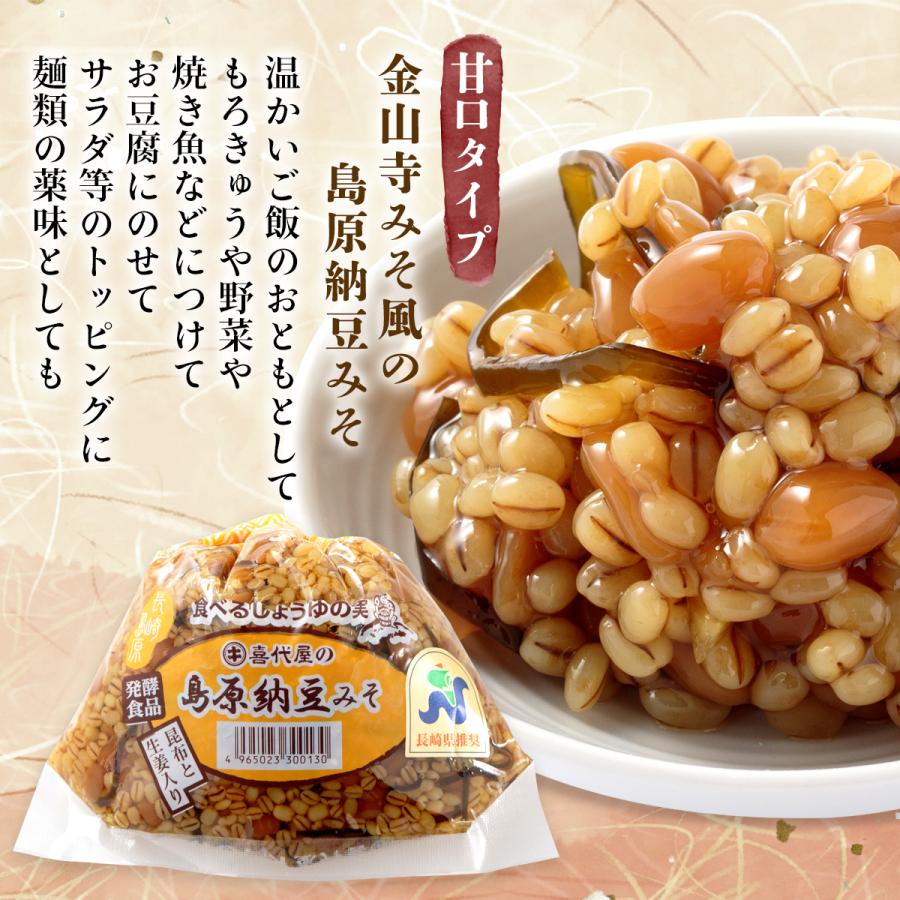 味噌 送料無料 [喜代屋] 島原納豆みそ袋 300g /もろみ もろみ味噌 なめ