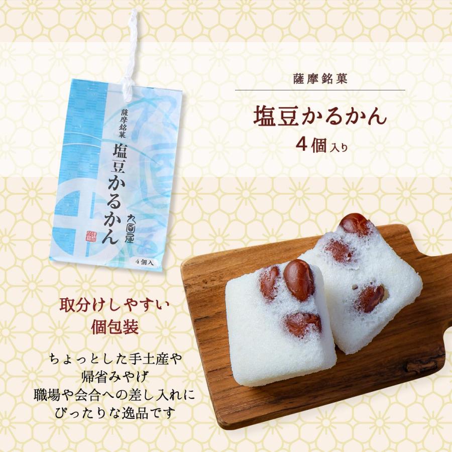 かるかん 九面屋 薩摩銘菓 塩豆かるかん 4個 /おやつ スイーツ 和菓子