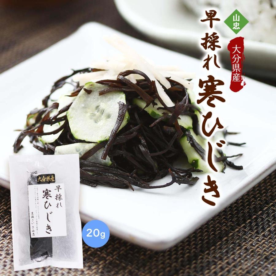 送料無料 [山忠] 乾物 大分県産 早採れ寒ひじき 20g /乾燥ひじき/海藻