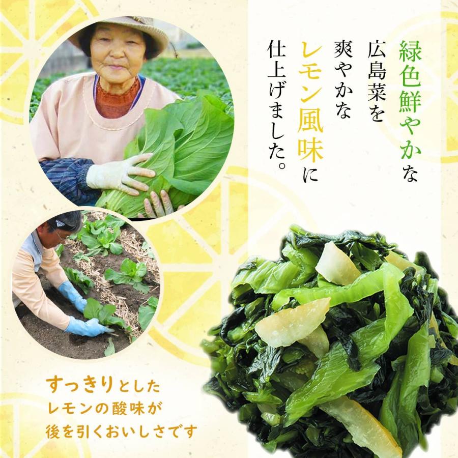 送料無料 [山豊] 漬物 広島菜 レモン 広島菜  100g×3 /広島 漬物 漬菜 広島菜 レモン 国産｜nipponmarche｜03