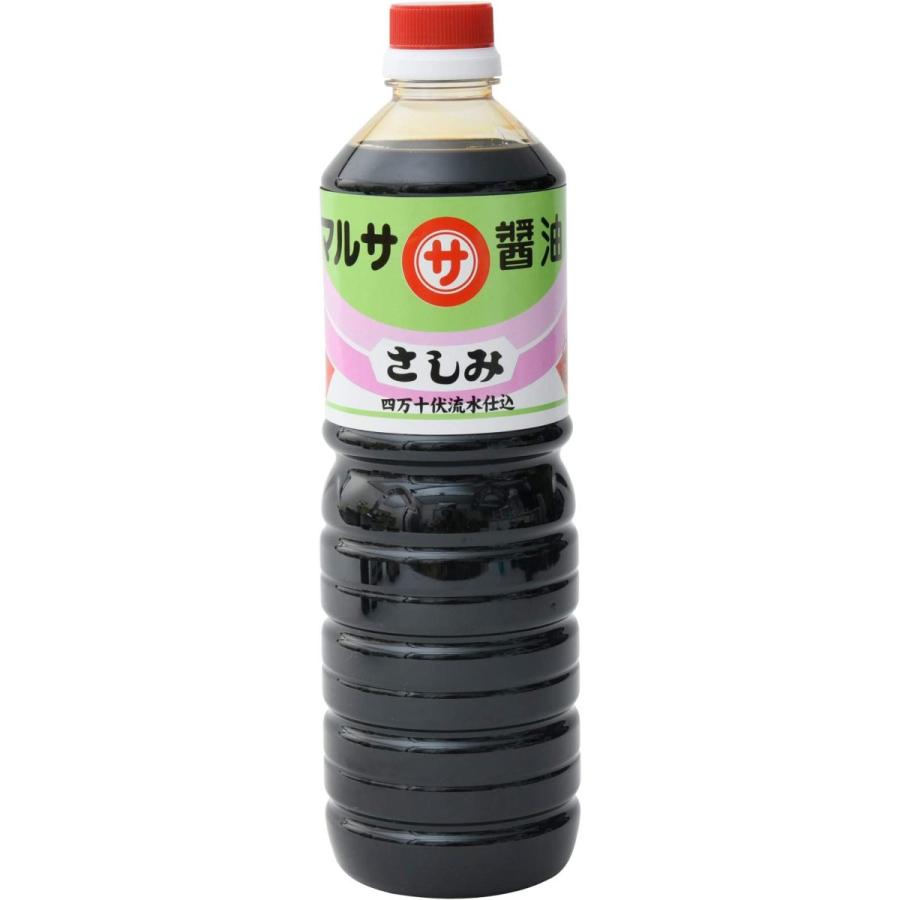 マルサ醤油] 四万十伏流水仕込 さしみ醤油 1000ml /マルサ醤油 高知県