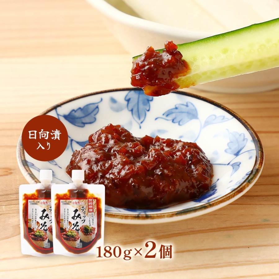味噌だれ 道本食品 宮崎県産 ディップみそ 180g×2個セット /コラボ商品