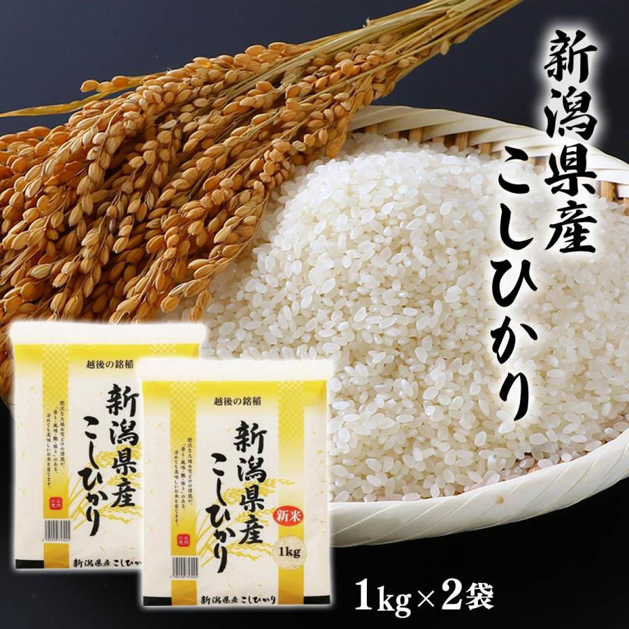 米 佐海商事 新潟県産こしひかり 1kg×2袋セット /米 お米 新潟県