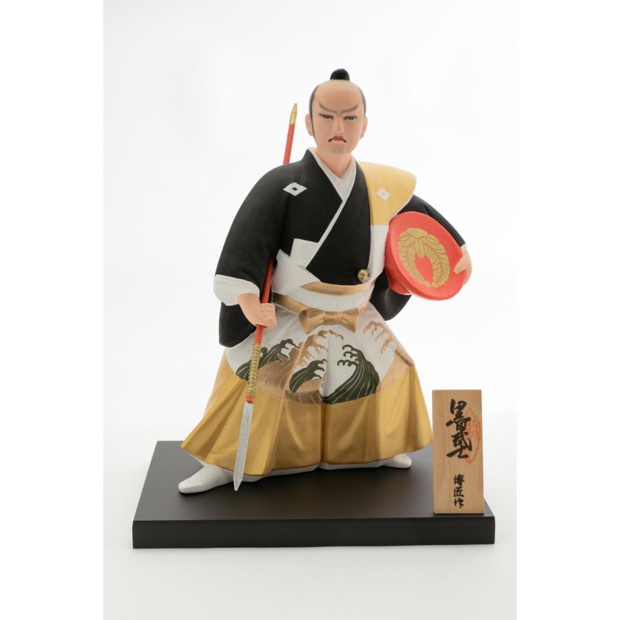 博多人形いとう] 黒田武士 G 博匠作 組み立て式 ガラスケース セット