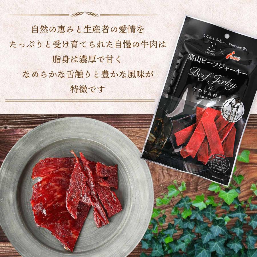 HARRYCRANES] 乾燥食肉製品 富山ビーフジャーキー 25g×3袋/牛肉/和牛