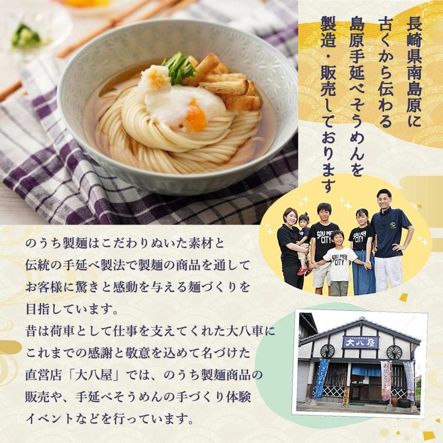 そうめん 送料無料 5袋セット [のうち製麺] 手延べ梅そうめん 500g(50g