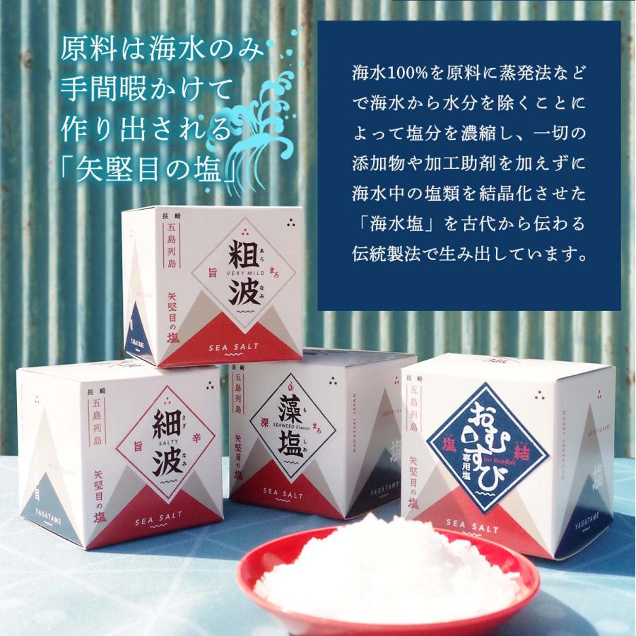 矢堅目の塩本舗] しお 矢堅目の塩 つばき茶焼塩 50g×2本セット / やが