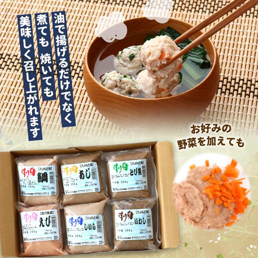 カワノすり身店] 魚すり身 T-1 すり身セット /手づくり スリミ