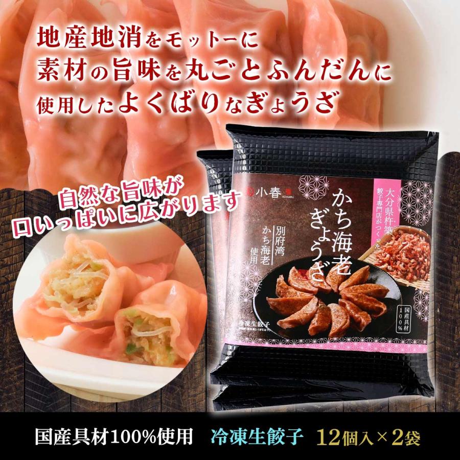 惣菜 2袋セット [SASUKE.スタイル] かち海老ぎょうざ (15g×12個)×2袋