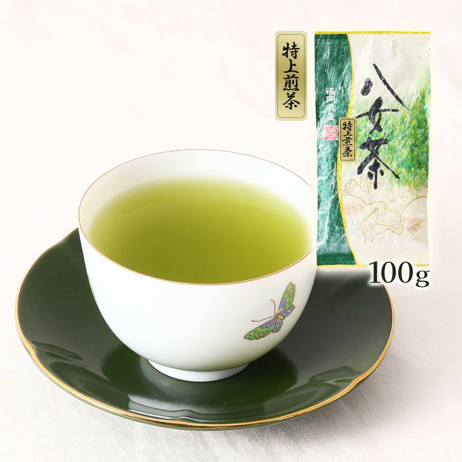 茶葉 石井製茶 茶農家の八女茶 特上煎茶 100g /八女茶 お茶 緑茶 高級
