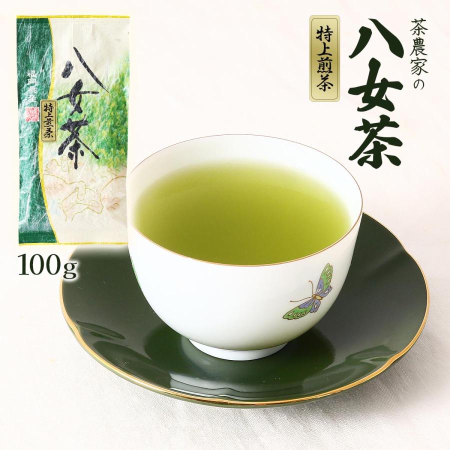 茶葉 石井製茶 茶農家の八女茶 特上煎茶 100g /八女茶 お茶 緑茶 高級