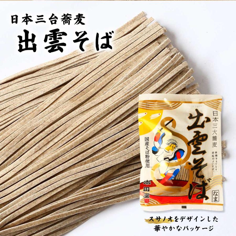 そば [本田商店] 出雲そば 国産そば粉使用 2人前つゆ付(スサノオ