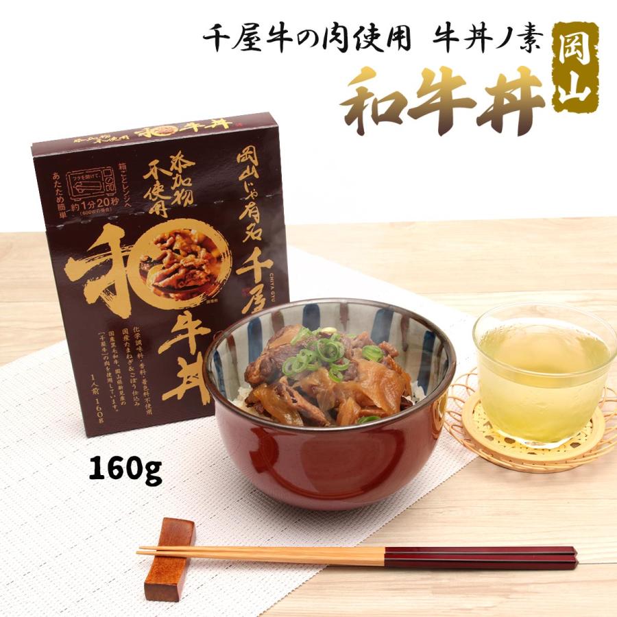 レトルト [哲多すずらん食品加工] 牛丼 和牛丼 牛丼ノ素 160g/岡山/千