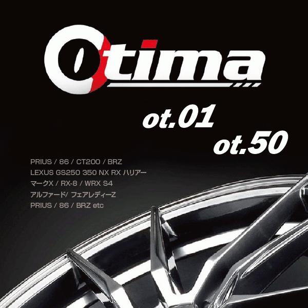 ホイール4本セット OTIMA 18×8.0 +35 PCD:114.3 5H OT01 オティマ 5穴  