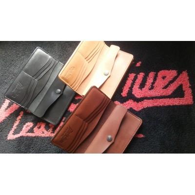 長く長く使い続けられるものを・・にこだわって手作り・手縫いを貫く　ＬＥＡＴＨＥＲ　ＰＬＡＩＮ　ＬＯＮＧ　ＷＡＬＬＥＴ 送料無料 ポイント消化