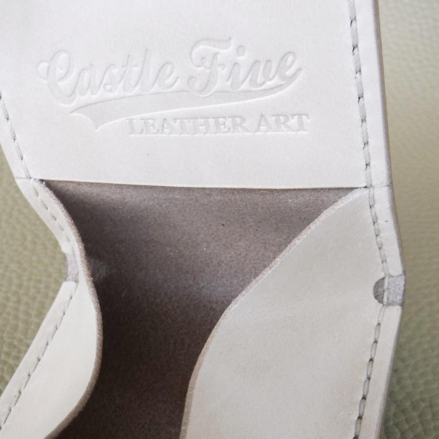 フォールディングコインケース 財布 メンズ コインケース 革 手縫い 丈夫 カード 秋田 キャッスルファイブレザーアート