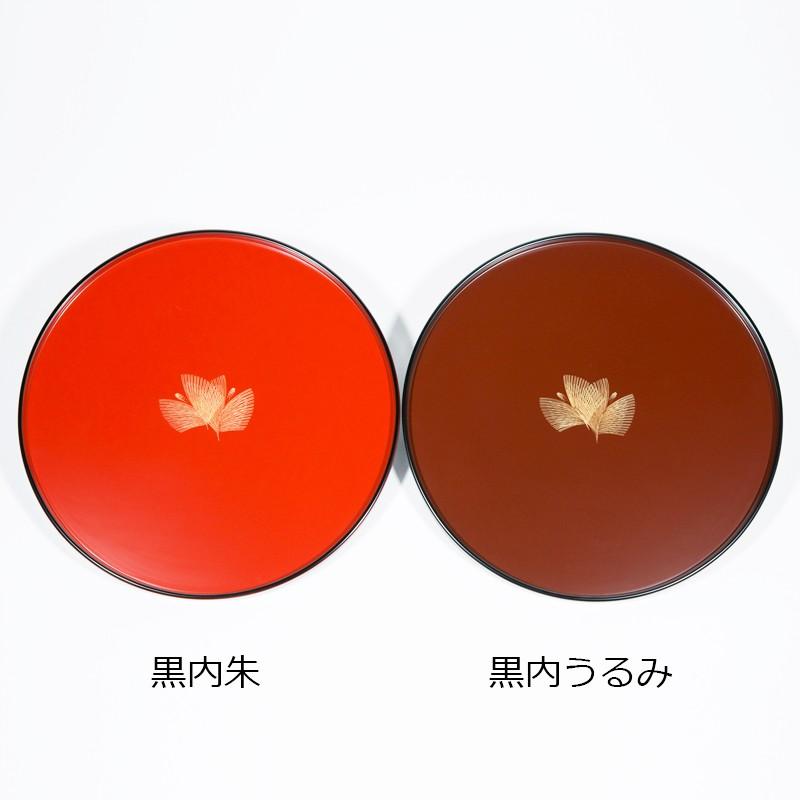 輪島塗 丸盆 漆器 寿松沈金 沈金彫 輪島漆器 日本 伝統工芸 国産 木製