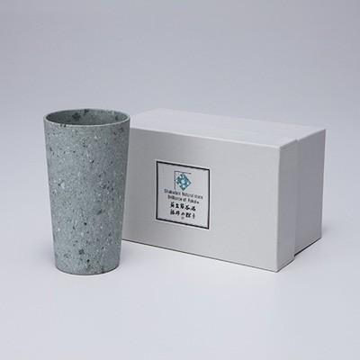 ロックグラス ビアカップ貴重な笏谷石で作った 福井の宝石と言われる