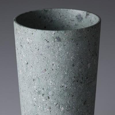 ロックグラス ビアカップ貴重な笏谷石で作った 福井の宝石と言われる