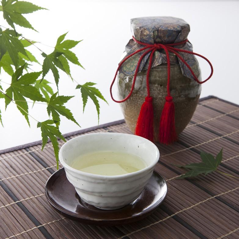 信楽焼茶つぼ入り「煎茶」80g【PC-60】 株式会社山本園 滋賀県 天皇に