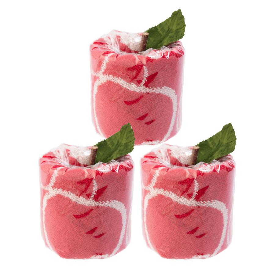 りんご柄タオルハンカチ みぃ〜つけた ハンカチセット かわいい 青森