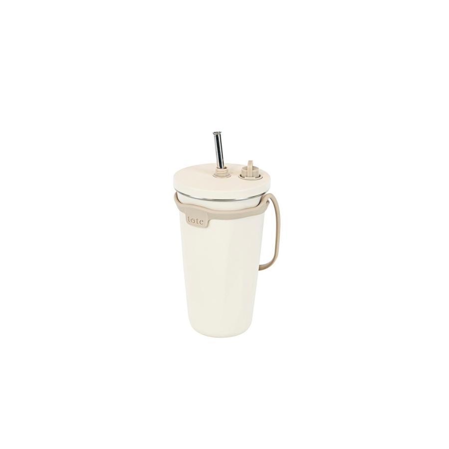 トート ストロー付2Wayタンブラー570ml アイボリー RH-1760【北海道