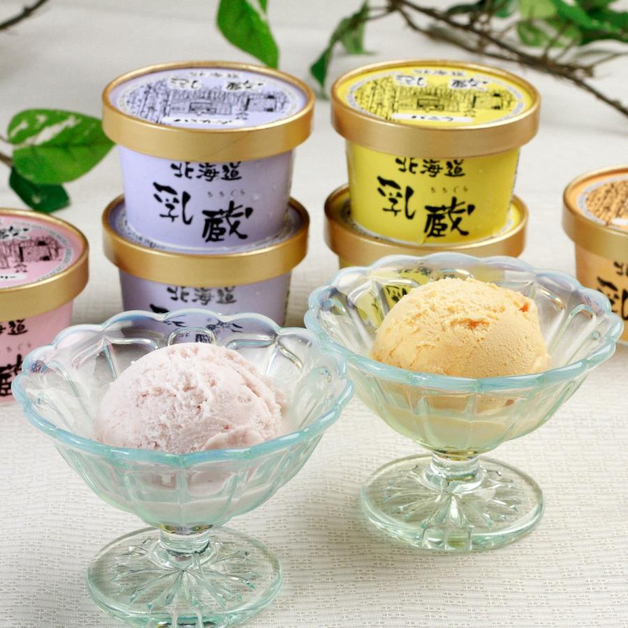 乳蔵 アイスクリーム 8個 セット 北海道 バニラ ハスカップ メロン アイス ちちぐら お取り寄せスイーツ 詰め合わせ