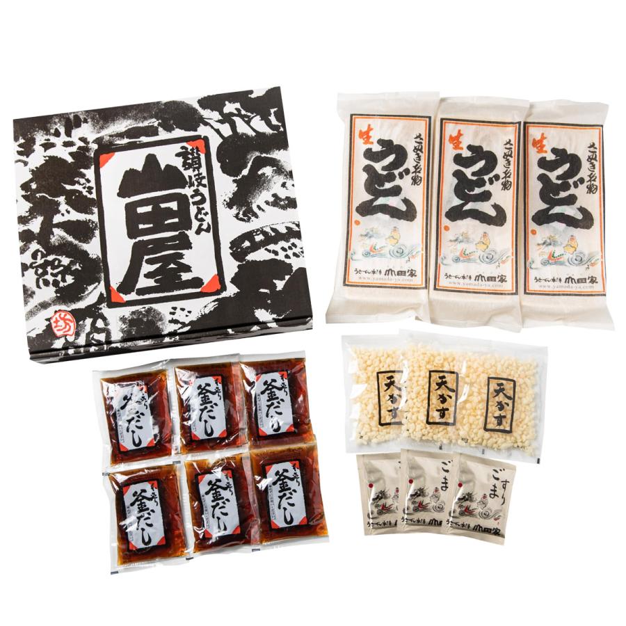 山田家 讃岐うどん釜(ざる)ぶっかけセット 6人前 うどん : 産直お