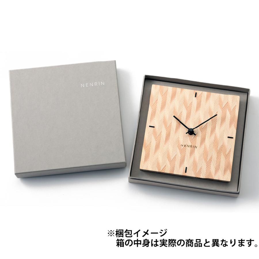 NENRIN CLOCK 175 縞 壁掛け兼置き時計 おしゃれ【北海道・離島 配送