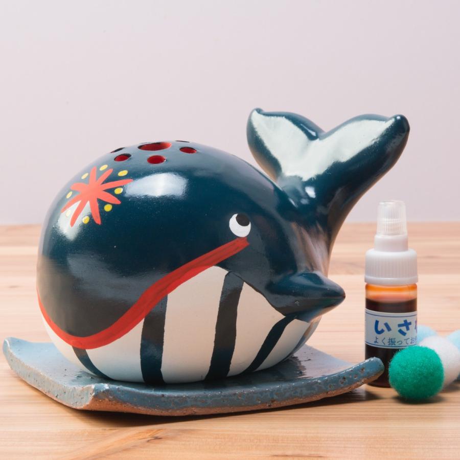 お香セット 香炉 龍涎香 民芸品 クジラの置物 インテリア 陶器